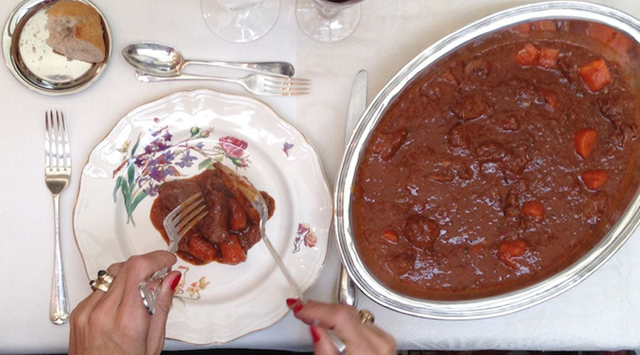 Goulash de añojo de la Vera